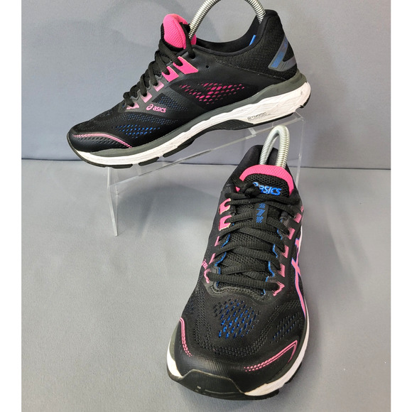 Asics GT- 2000 7 Athletic Sneaker Shoes Womens 9.5 Black Pink Running Walking - Picture 13 of 14
